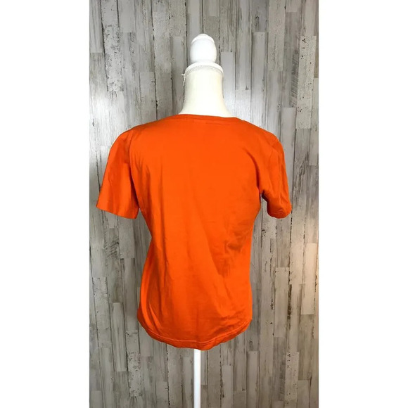 L.A.T Women's Medium Clemson Tigers Orange Short‎ Sleeve Crew Neck T-Shirt - Picture 5 of 6